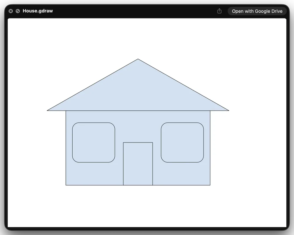Quick Look rendering a Google Drawing